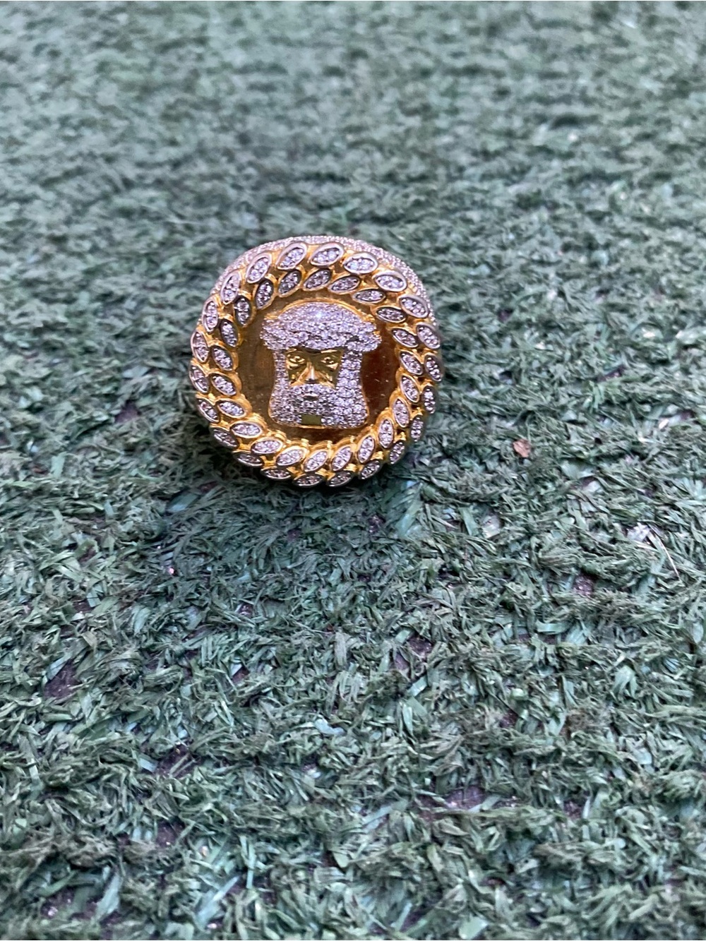Gold Jesus ring